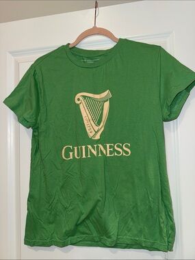 Guinness Green Tee with Cream Harp Logo